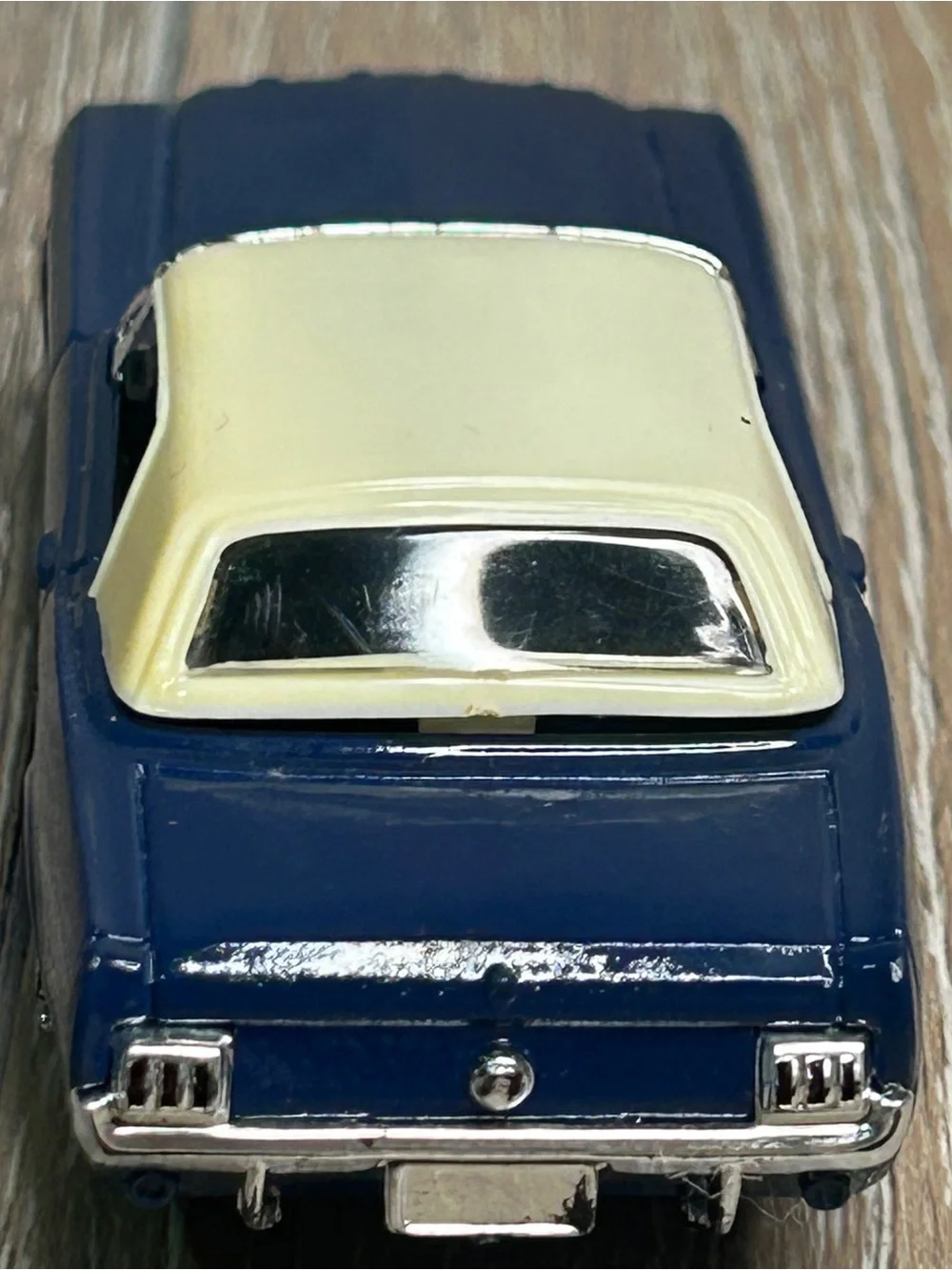 Solido Vintage 1/43 1964 1/2Ford Mustang Hardtop Blue Diecast Car Made in France